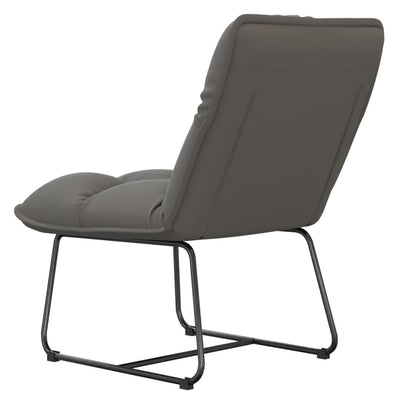 vidaXL Leisure Chair with Metal Frame Dark Grey Velvet
