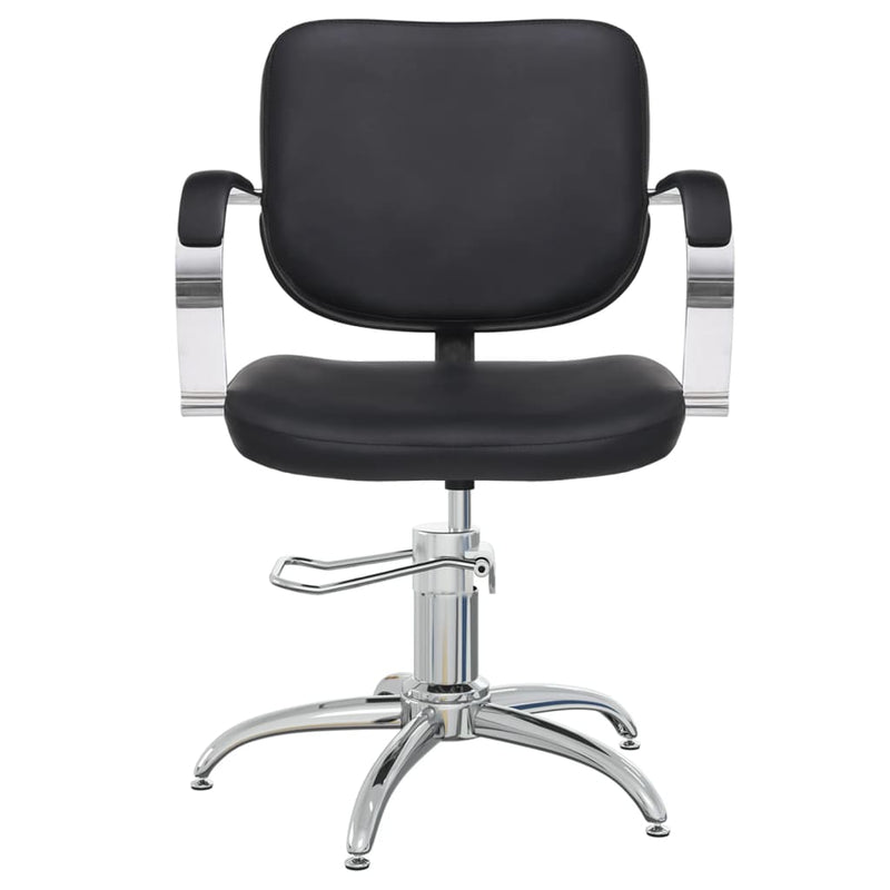 vidaXL Salon Chair Black Faux Leather