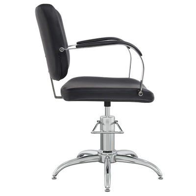 vidaXL Salon Chair Black Faux Leather