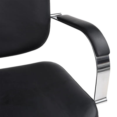 vidaXL Salon Chair Black Faux Leather