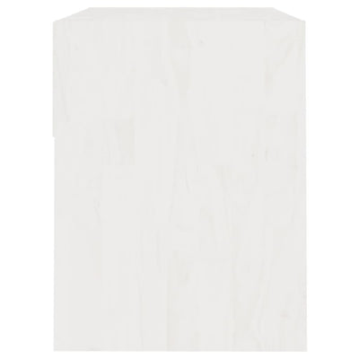 vidaXL Bedside Cabinet White 40x31x40 cm Solid Pinewood