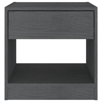 vidaXL Bedside Cabinets 2 pcs Grey 40x31x40 cm Solid Pinewood