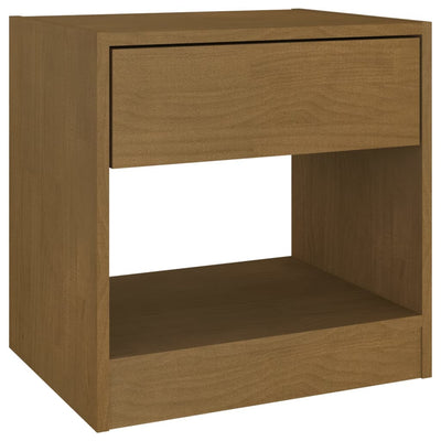 vidaXL Bedside Cabinet White 40x31x40 cm Solid Pinewood