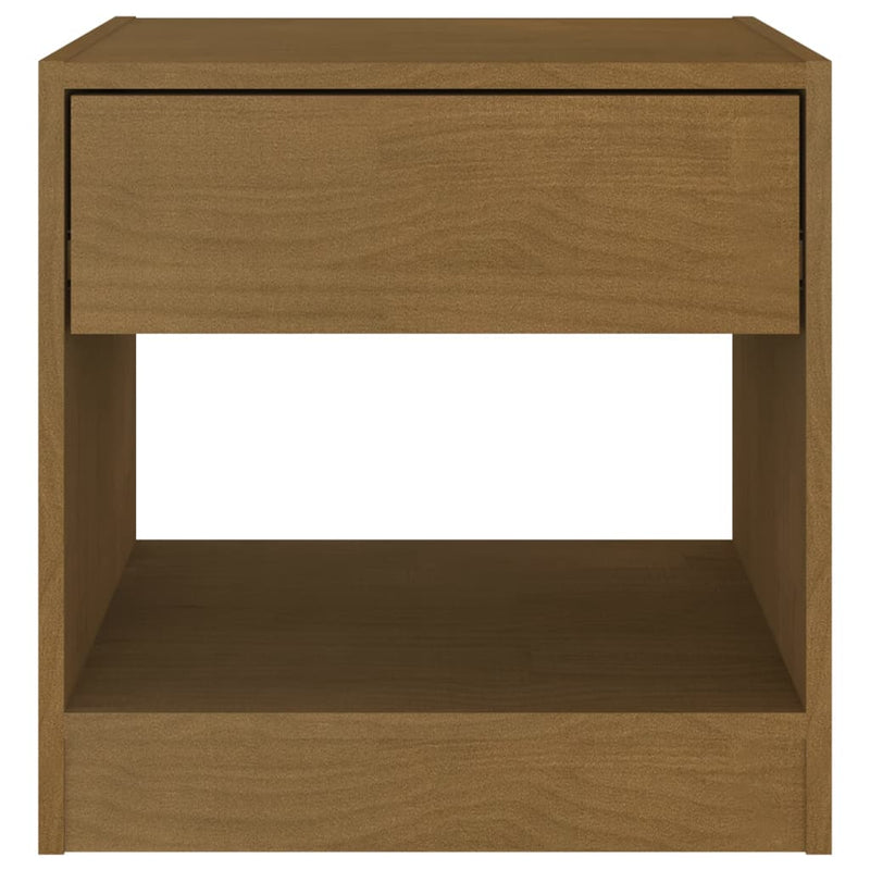 vidaXL Bedside Cabinet White 40x31x40 cm Solid Pinewood