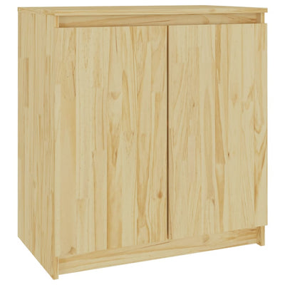 vidaXL Side Cabinet White 60x36x65 cm Solid Pinewood