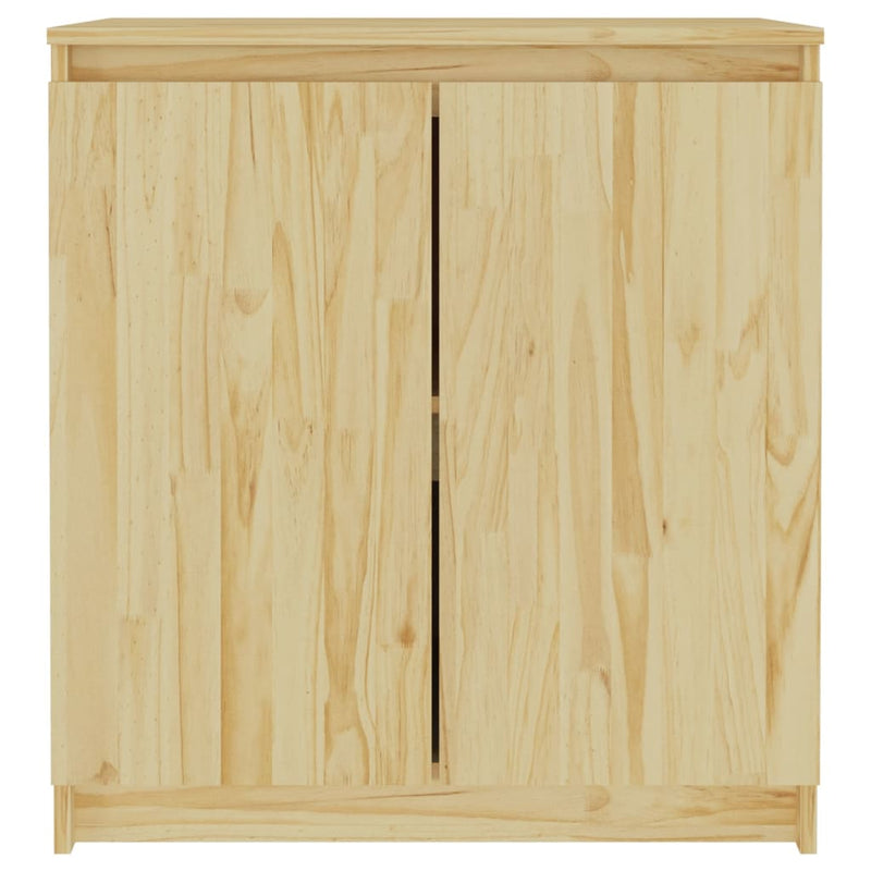vidaXL Side Cabinet White 60x36x65 cm Solid Pinewood