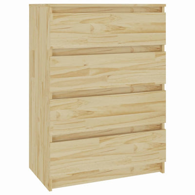 vidaXL Side Cabinet White 60x36x84 cm Solid Pinewood
