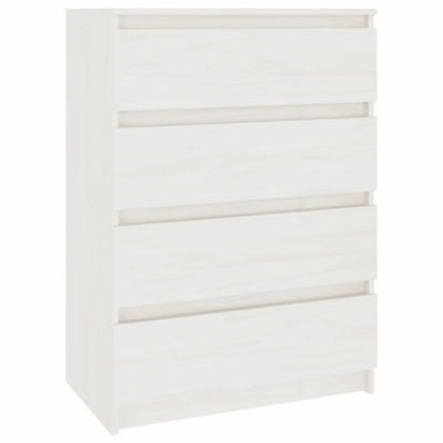vidaXL Side Cabinet White 60x36x84 cm Solid Pinewood