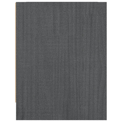 vidaXL Bedside Cabinet Grey 40x30.5x40 cm Solid Pinewood