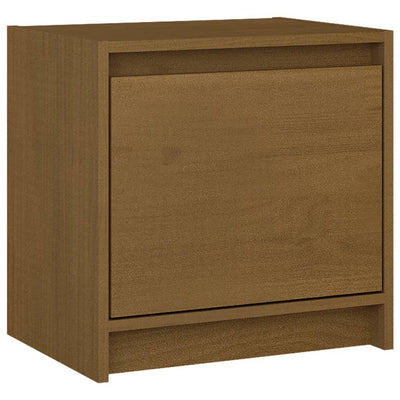 vidaXL Bedside Cabinet Grey 40x30.5x40 cm Solid Pinewood