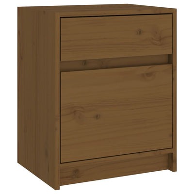 vidaXL Bedside Cabinets 2 pcs Black 40x31x50 cm Solid Pinewood