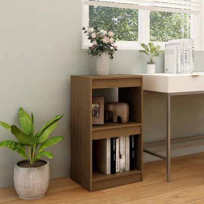 vidaXL Book Cabinet Grey 40x30x71.5 cm Solid Pinewood