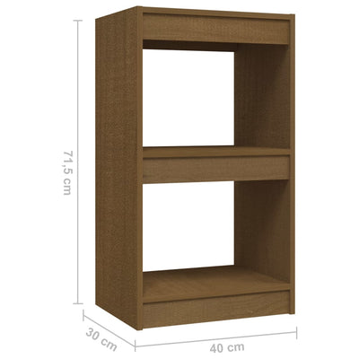 vidaXL Book Cabinet Grey 40x30x71.5 cm Solid Pinewood