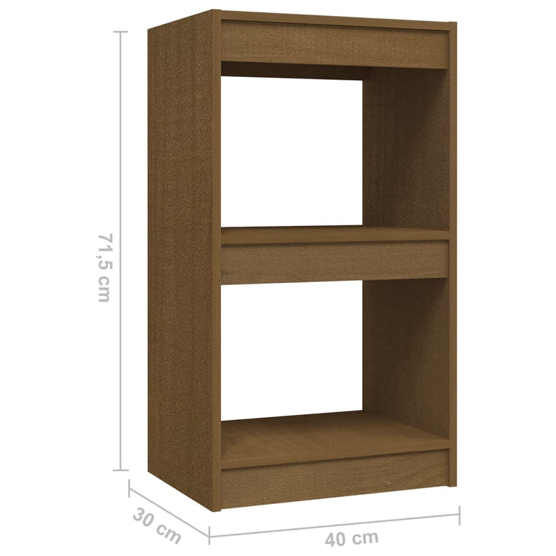 vidaXL Book Cabinet Grey 40x30x71.5 cm Solid Pinewood