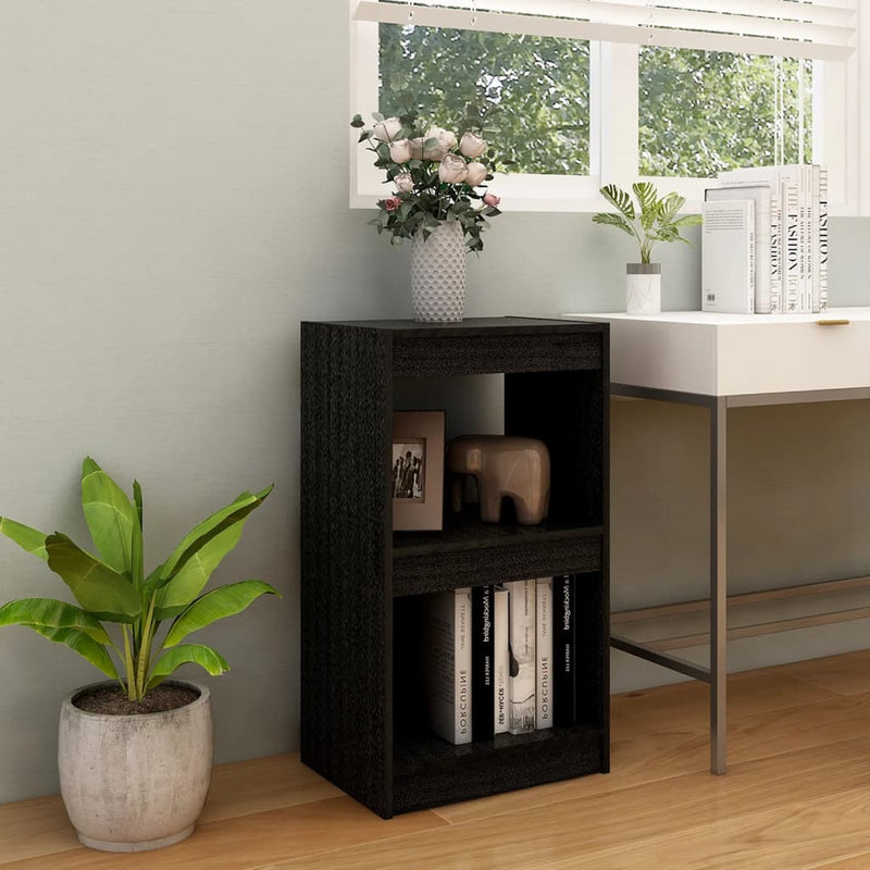 vidaXL Book Cabinet Grey 40x30x71.5 cm Solid Pinewood