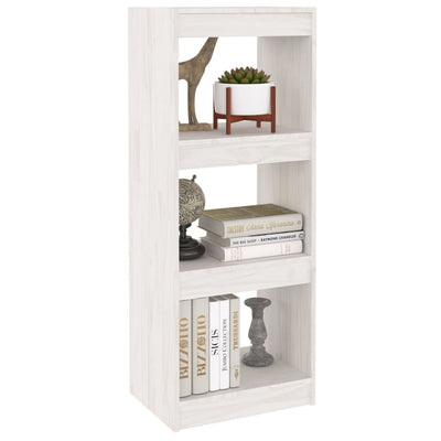 vidaXL Book Cabinet/Room Divider Grey 40x30x103.5 cm Solid Pinewood
