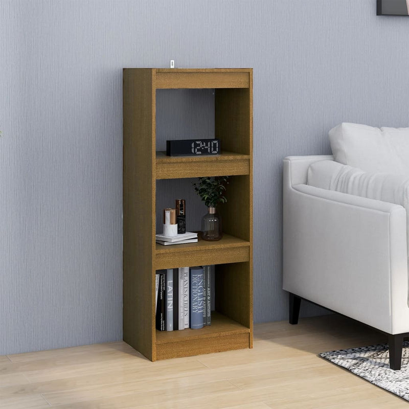 vidaXL Book Cabinet/Room Divider Grey 40x30x103.5 cm Solid Pinewood
