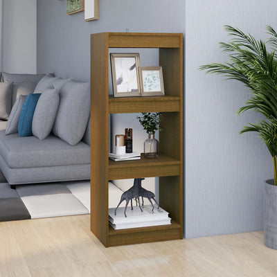 vidaXL Book Cabinet/Room Divider Grey 40x30x103.5 cm Solid Pinewood