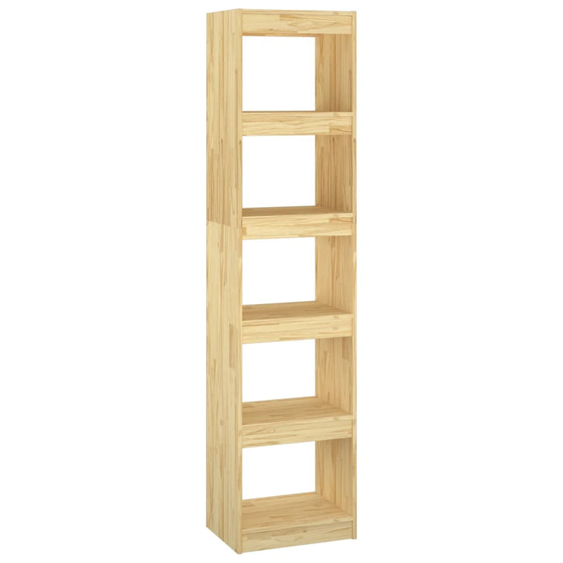 vidaXL Book Cabinet/Room Divider Black 40x30x167.5 cm Solid Pinewood