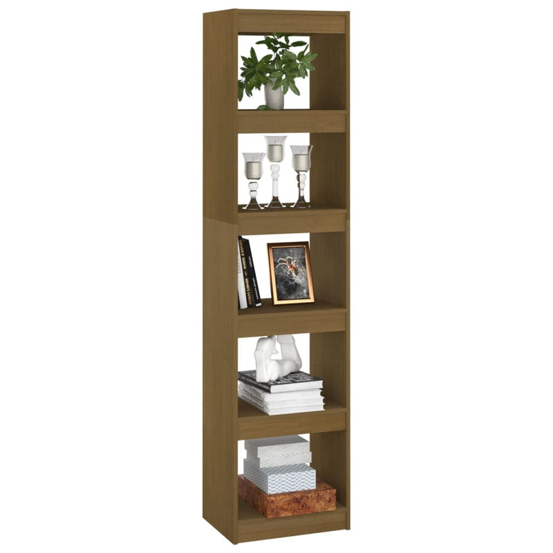 vidaXL Book Cabinet/Room Divider Black 40x30x167.5 cm Solid Pinewood