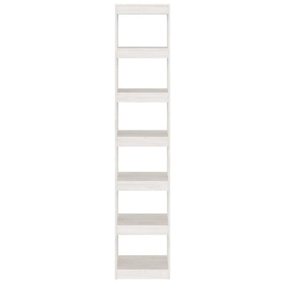 vidaXL Book Cabinet/Room Divider Grey 40x30x199 cm Solid Pinewood