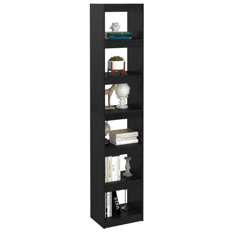 vidaXL Book Cabinet/Room Divider Grey 40x30x199 cm Solid Pinewood