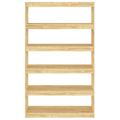 vidaXL Book Cabinet/Room Divider Black 100x30x167.5 cm Solid Pinewood