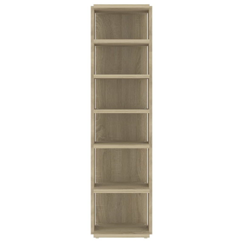 vidaXL Shoe Cabinets 2 pcs Sonoma Oak 27.5x27x102 cm