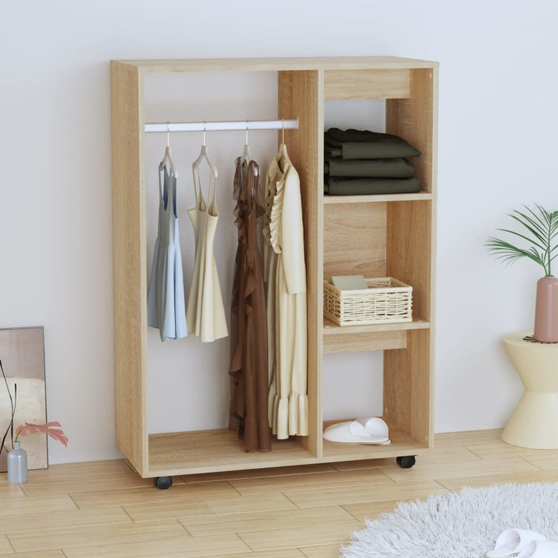 vidaXL Wardrobe Sonoma Oak 80x40x110 cm Engineered Wood