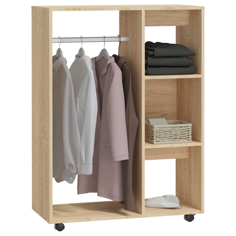 vidaXL Wardrobe Sonoma Oak 80x40x110 cm Engineered Wood