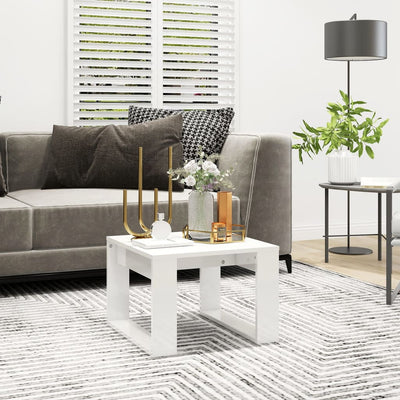 vidaXL Side Table Black 50x50x35 cm Engineered Wood