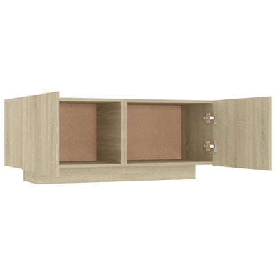 vidaXL Bedside Cabinet Sonoma Oak 100x35x40 cm Engineered Wood