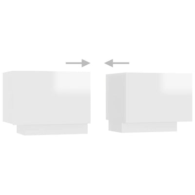 vidaXL Bedside Cabinet Sonoma Oak 100x35x40 cm Engineered Wood