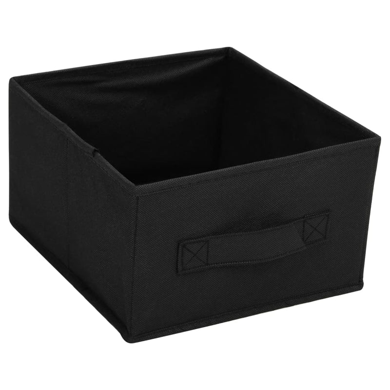 vidaXL Storage Cabinet with 6 Drawers 55x29x55 cm Black Steel