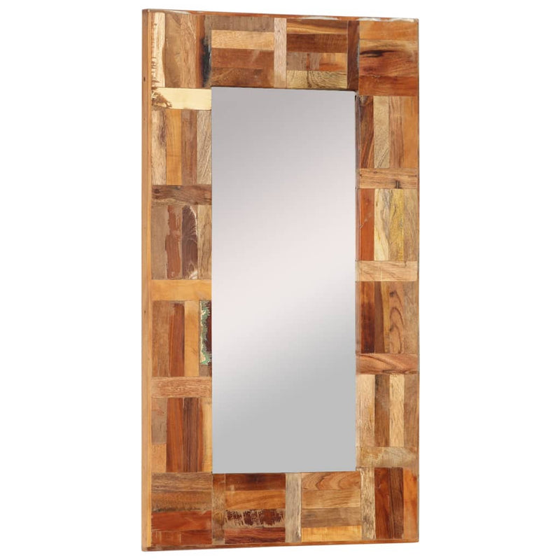 vidaXL Wall Mirror Solid Wood Reclaimed 50x80 cm