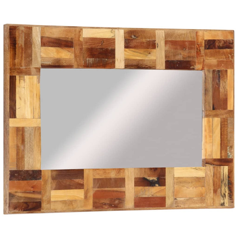 vidaXL Wall Mirror Solid Wood Reclaimed 50x80 cm