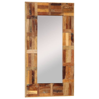 vidaXL Wall Mirror Solid Wood Reclaimed 50x80 cm