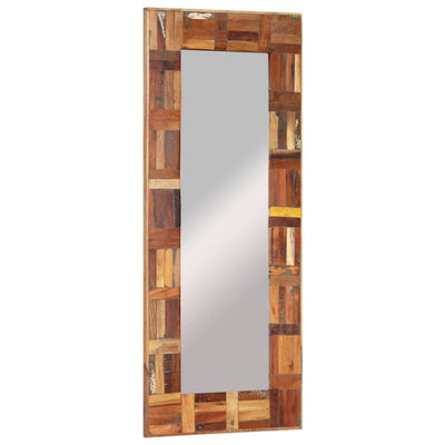 vidaXL Wall Mirror Solid Wood Reclaimed 50x80 cm