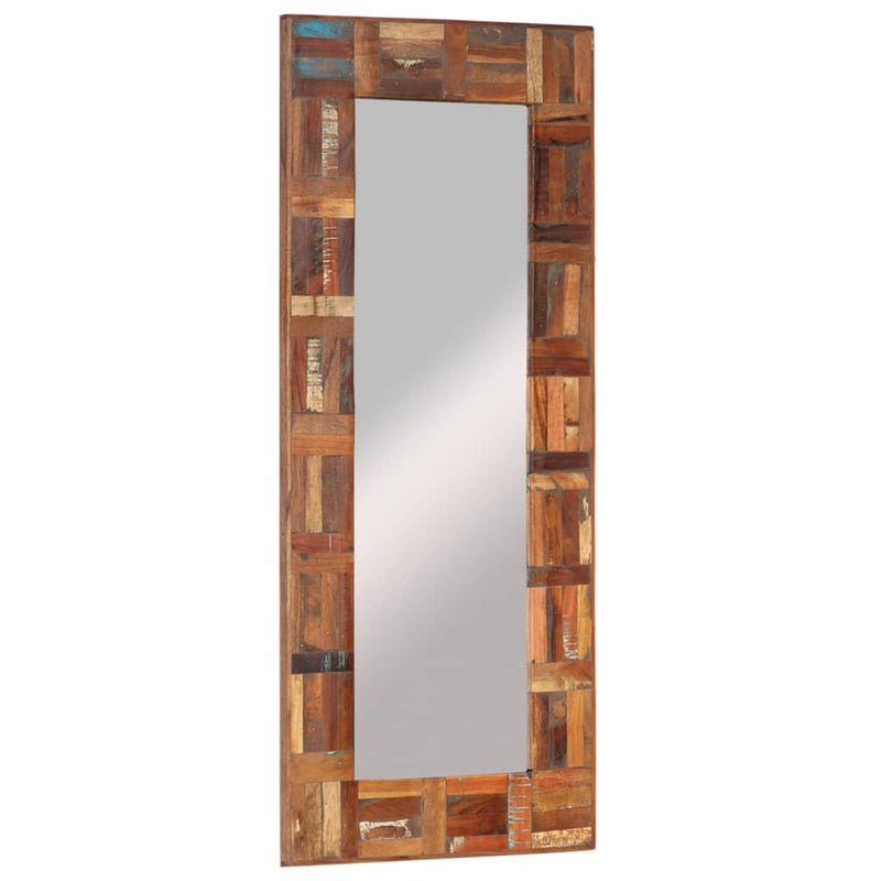vidaXL Wall Mirror Solid Wood Reclaimed 50x80 cm