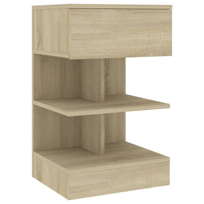 vidaXL Bedside Cabinet Sonoma Oak 40x35x65 cm Engineered Wood