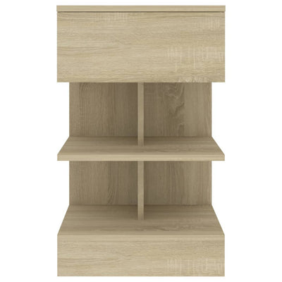 vidaXL Bedside Cabinet Sonoma Oak 40x35x65 cm Engineered Wood
