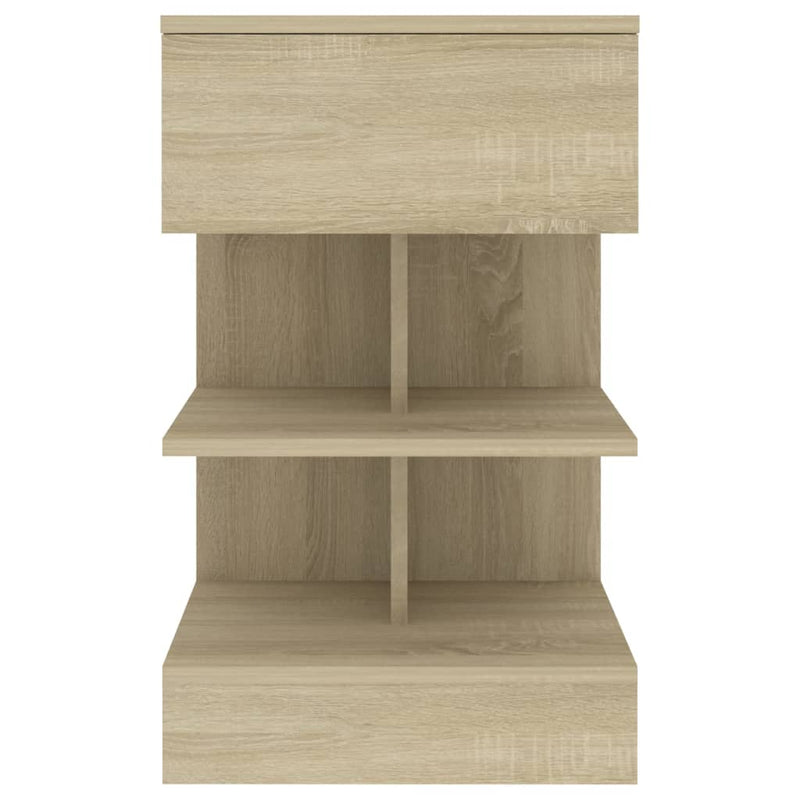 vidaXL Bedside Cabinet Sonoma Oak 40x35x65 cm Engineered Wood