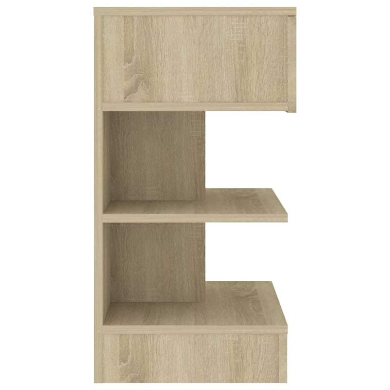 vidaXL Bedside Cabinet Sonoma Oak 40x35x65 cm Engineered Wood