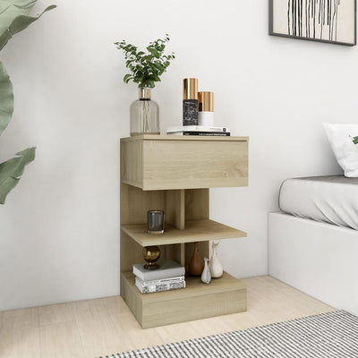 vidaXL Bedside Cabinets 2 pcs Concrete Grey 40x35x65 cm