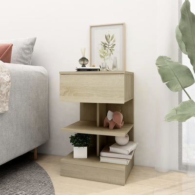 vidaXL Bedside Cabinets 2 pcs Concrete Grey 40x35x65 cm