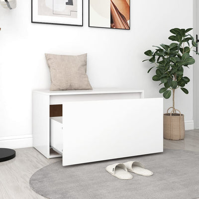 vidaXL Hall Bench 80x40x45 cm Sonoma Oak Engineered Wood