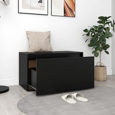 vidaXL Hall Bench 80x40x45 cm Sonoma Oak Engineered Wood