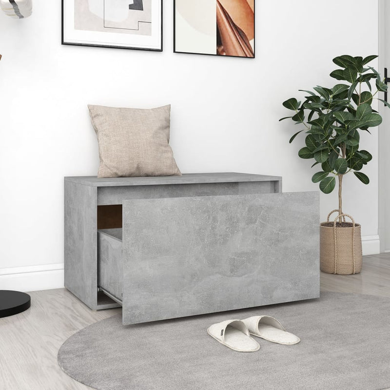 vidaXL Hall Bench 80x40x45 cm Sonoma Oak Engineered Wood