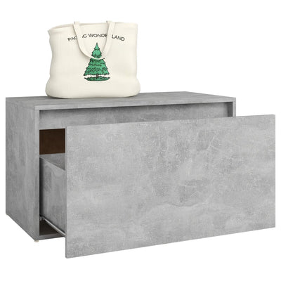 vidaXL Hall Bench 80x40x45 cm Sonoma Oak Engineered Wood