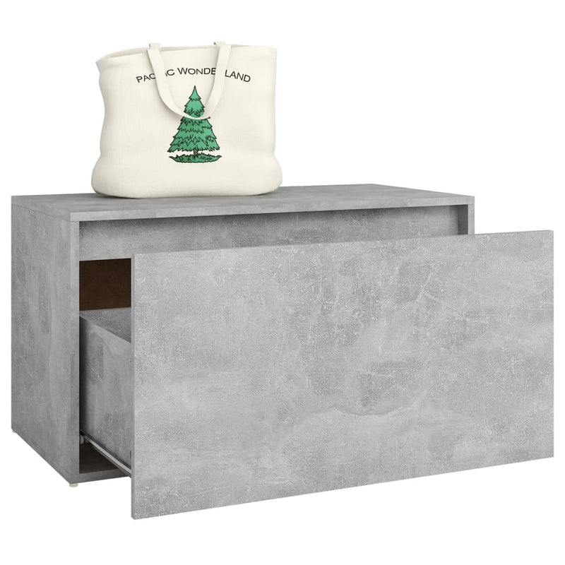 vidaXL Hall Bench 80x40x45 cm Sonoma Oak Engineered Wood